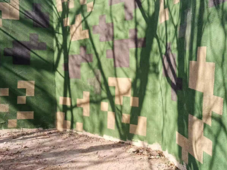 赣州外墙围迷彩喷涂 聚焦工业园区围墙